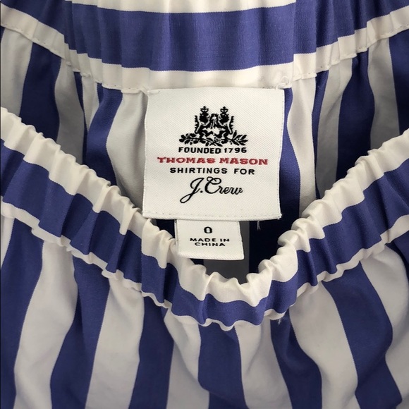 Thomas Mason for JCrew Striped Off Shoulder Blouse - Picture 7 of 8
